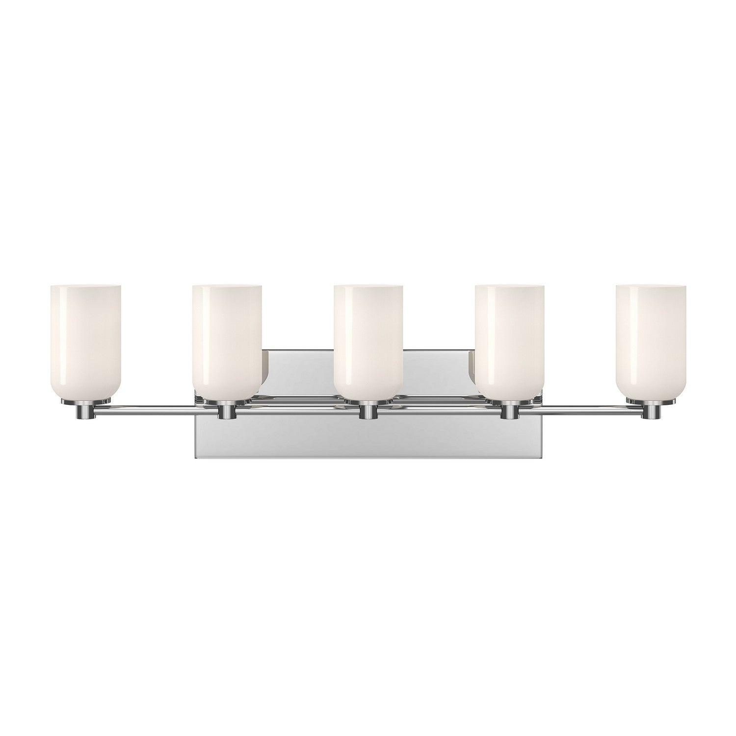 Kuzco Canada - VL57732-CH/GO - Five Light Vanity - Nola - Chrome/Glossy Opal Glass