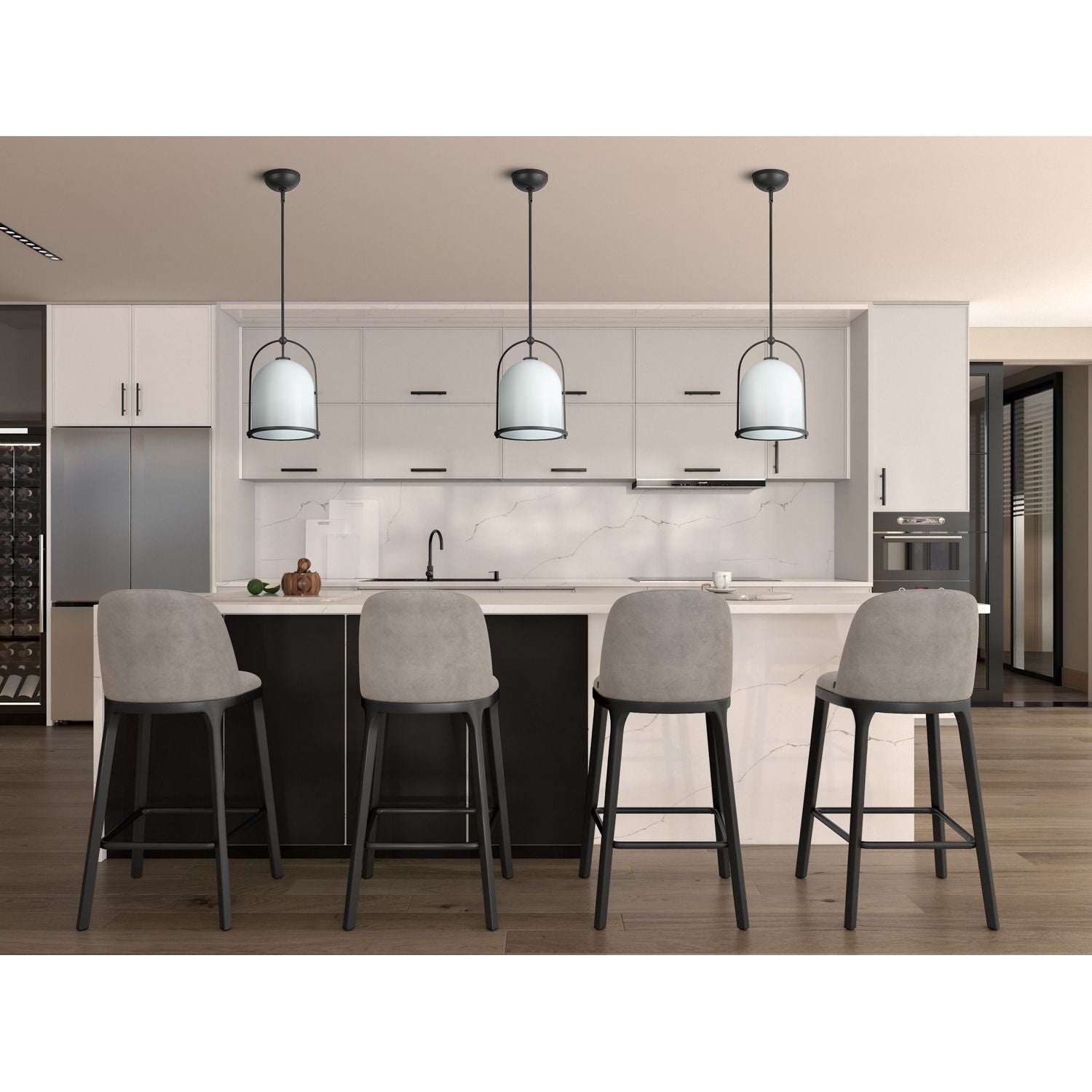 Artcraft Canada - AC10650BK - One Light Pendant - Dahlia - Black