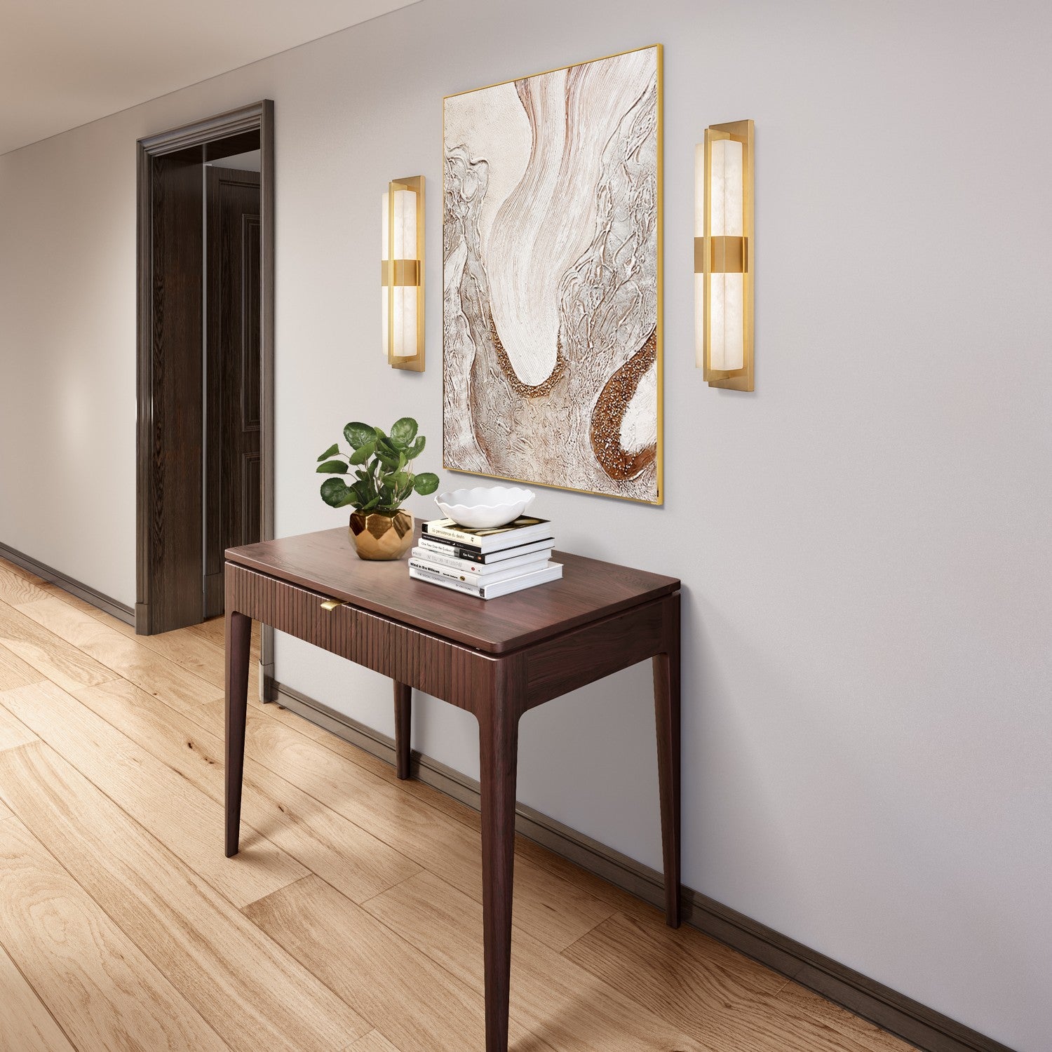 Artcraft Canada - AC11776BR - LED Wall Sconce - Briana - Brushed Brass