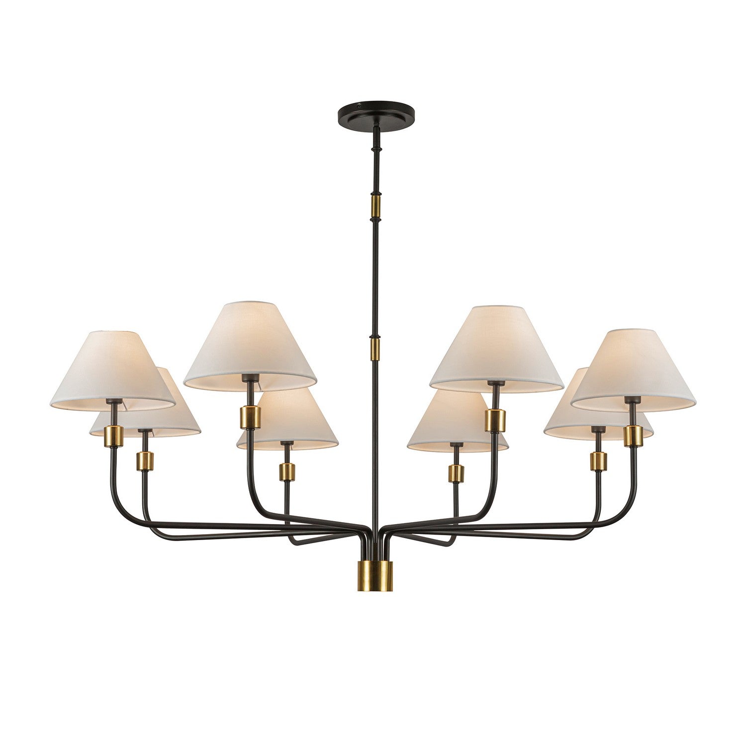 Artcraft Canada - AC12038BB - Eight Light Chandelier - Providence - Black, Brushed Brass