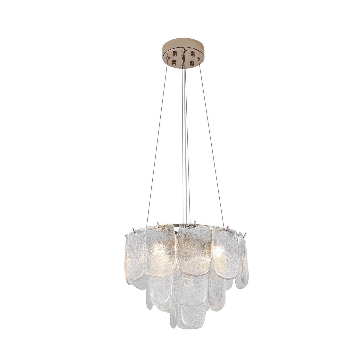 Artcraft Canada - AC12051CR - Five Light Pendant - Bianca - Polished Nickel, Crystalline