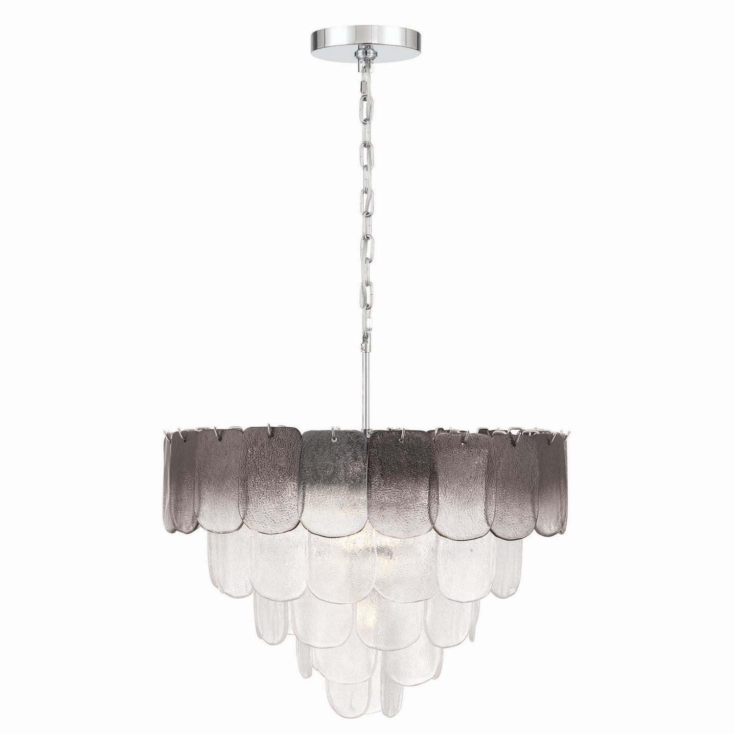 Artcraft Canada - AC12052CS - 12 Light Chandelier - Bianca - Polished Nickel, Crystalline Smoke