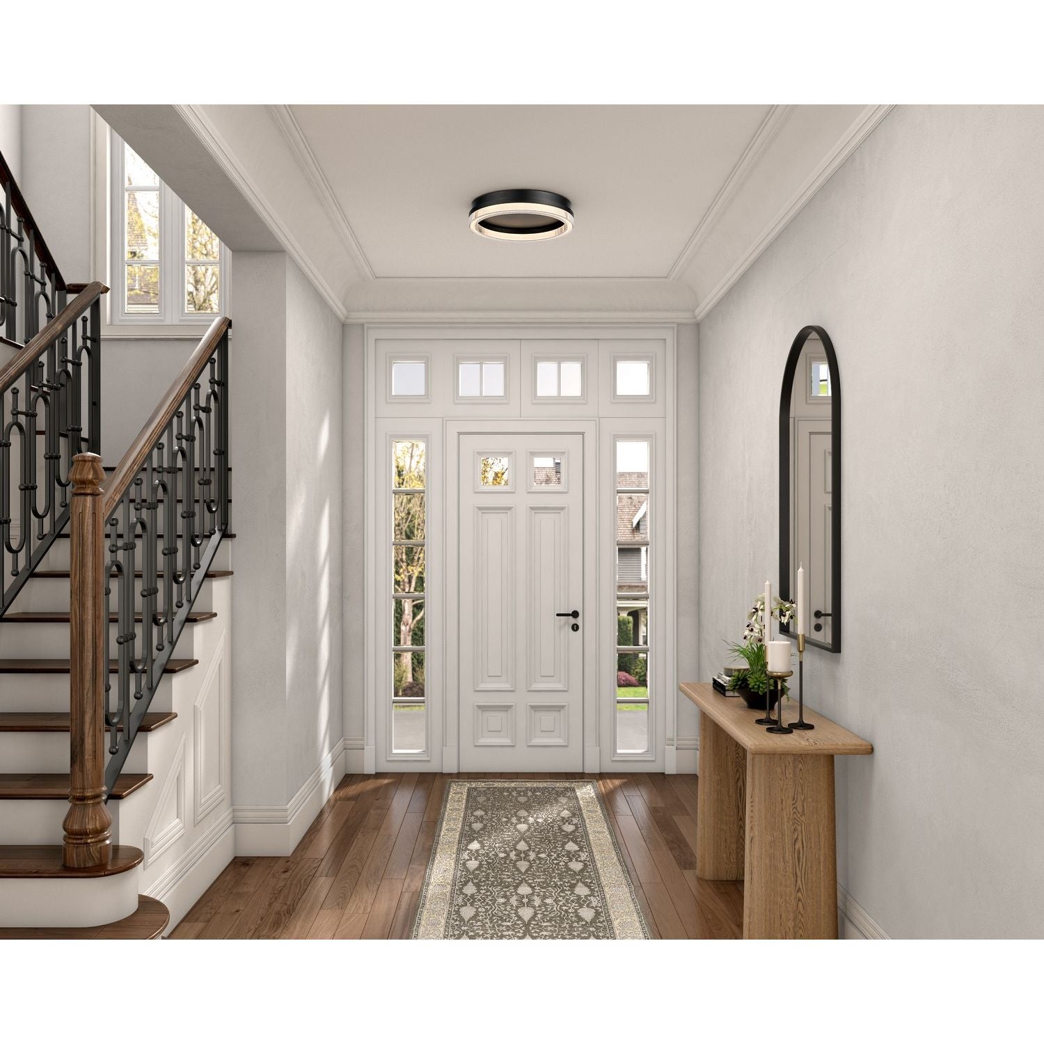 Artcraft Canada - AC6833BK - LED Flush Mount - Ari - Black
