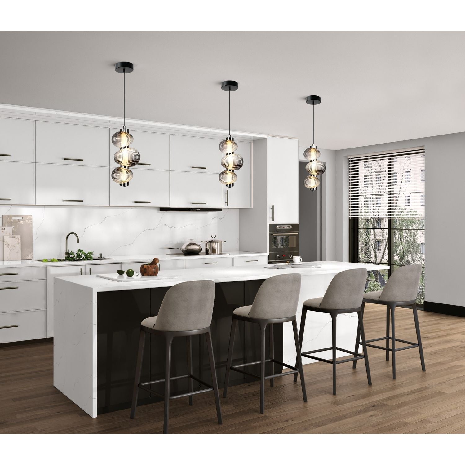 Artcraft Canada - AC7800CH - LED Pendant - Ariel - Chrome