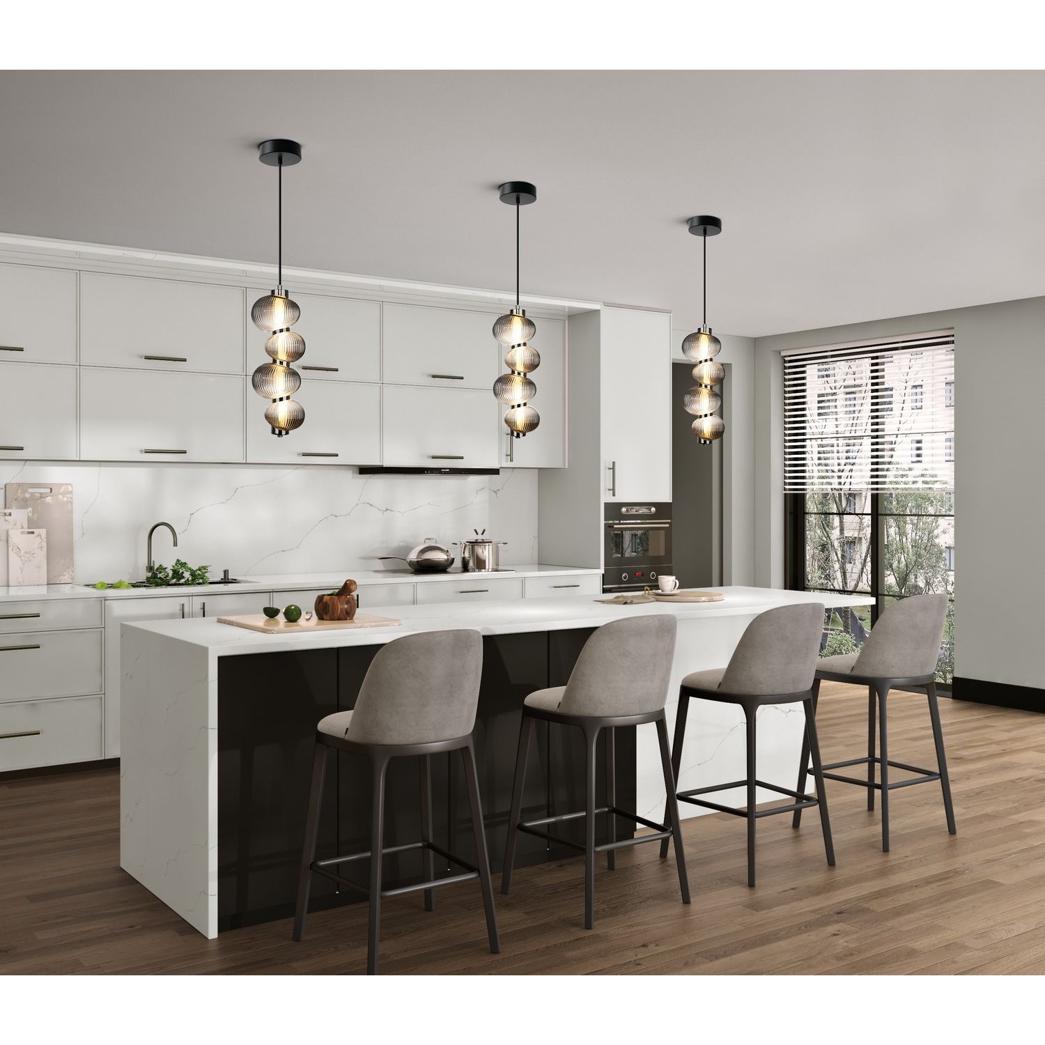 Artcraft Canada - AC7801CH - LED Pendant - Ariel - Chrome
