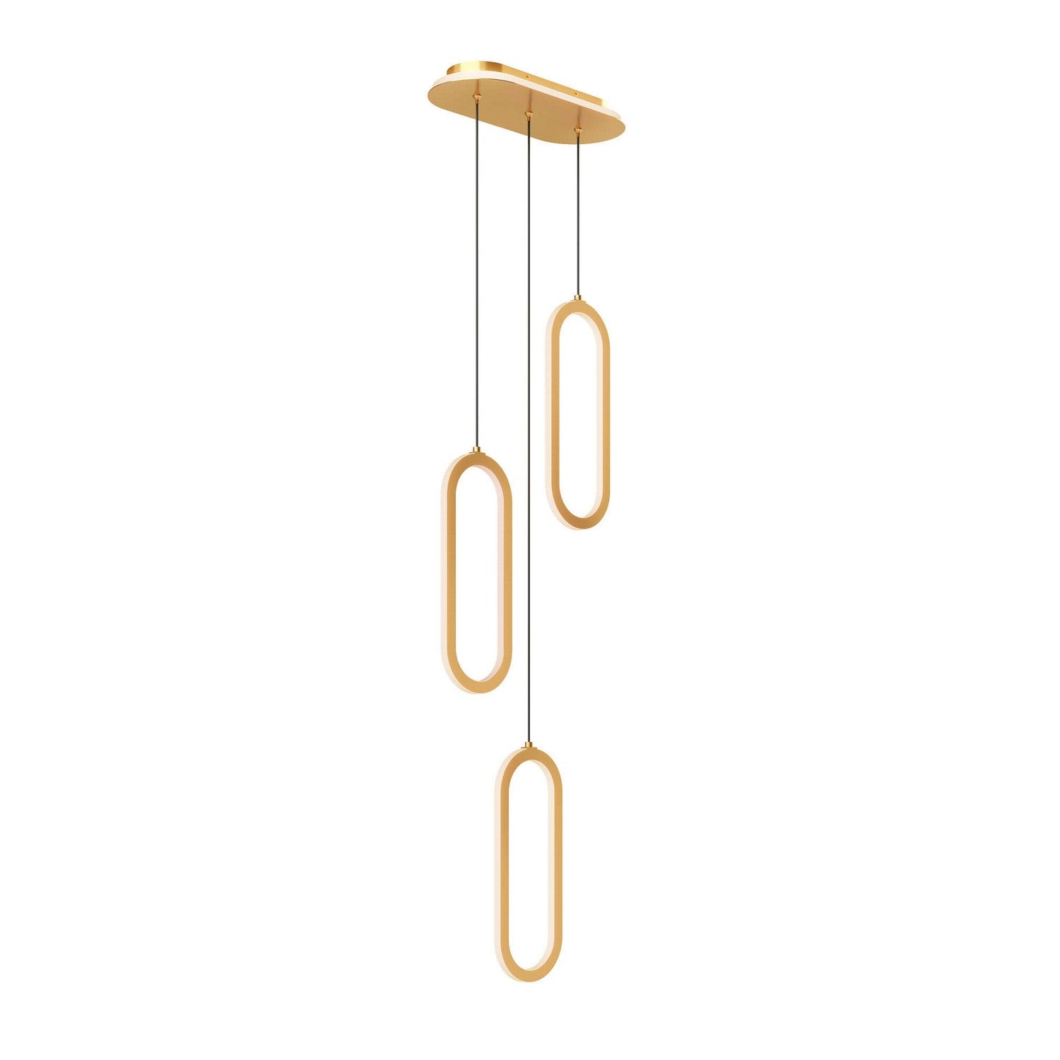 Dals Canada - FPDC3-CC-GD - Three Light Pendant - Atom - GD