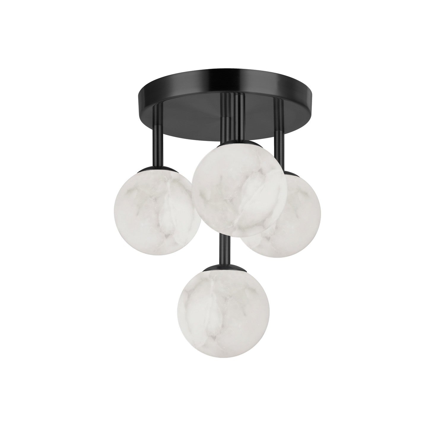 Dainolite Canada - GVA-94FH-MB - Four Light Flush Mount - Giovanna - Alabaster