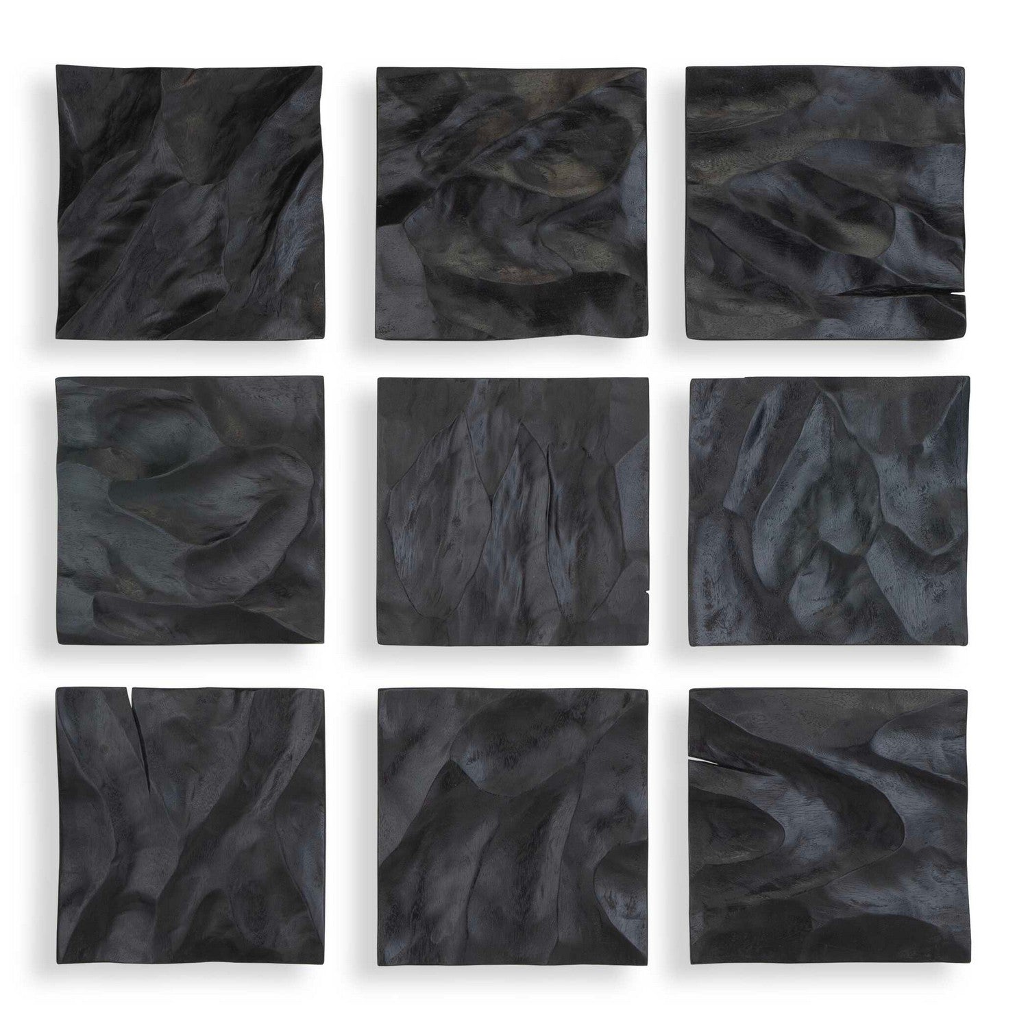 Uttermost - 04377 - Décoration murale, lot de 9 - Malosi - Noir mat