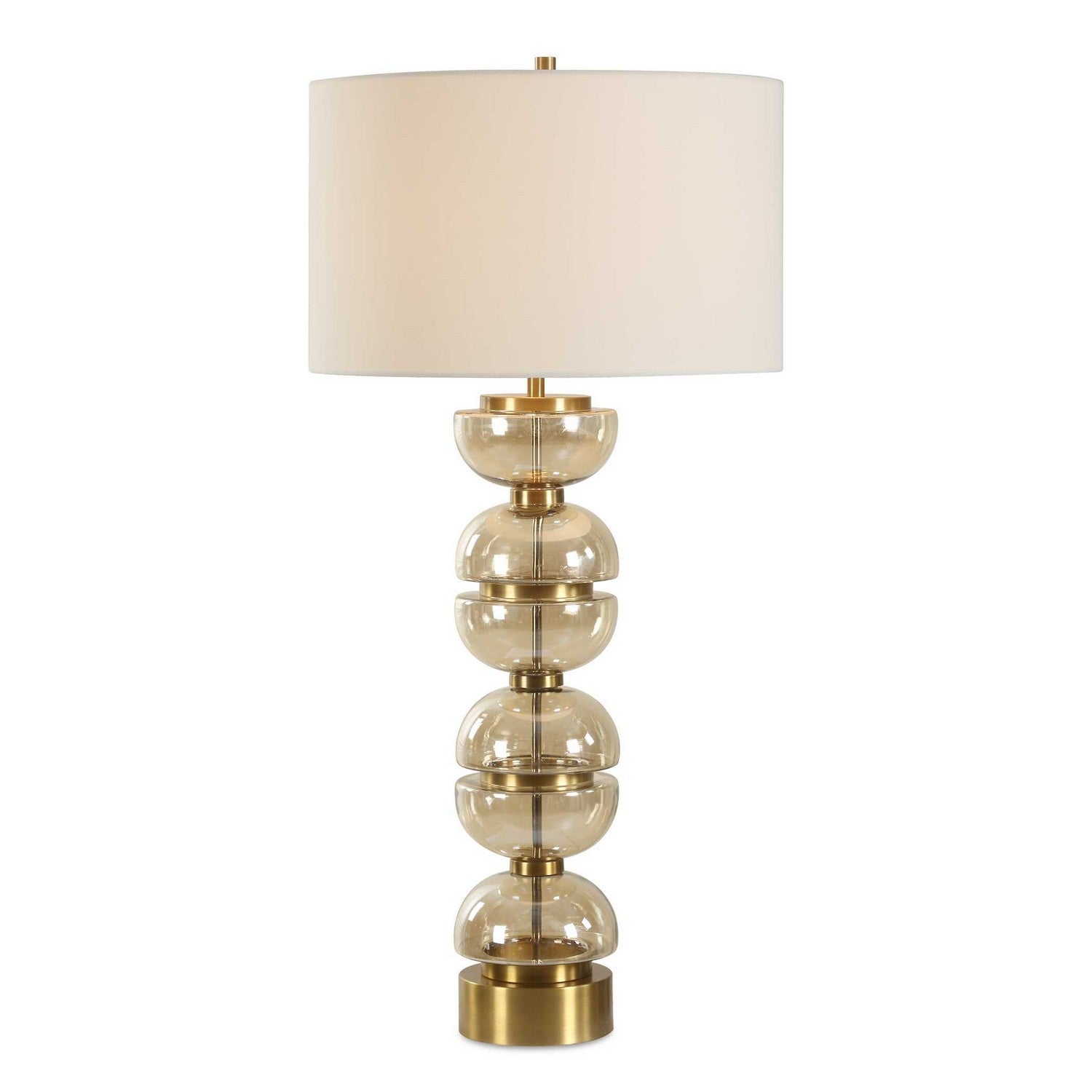 Uttermost - 30568 - Une lumière Lampe de table - Assembler - Fer plaqué laiton
