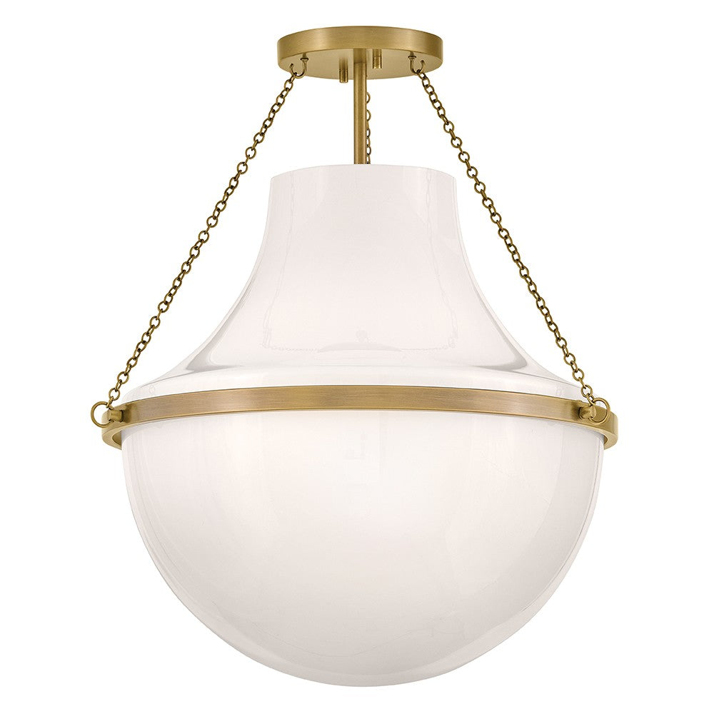 Hinkley Canada - 46893HB - LED Semi-Plafonnier - Collins - Heritage Brass