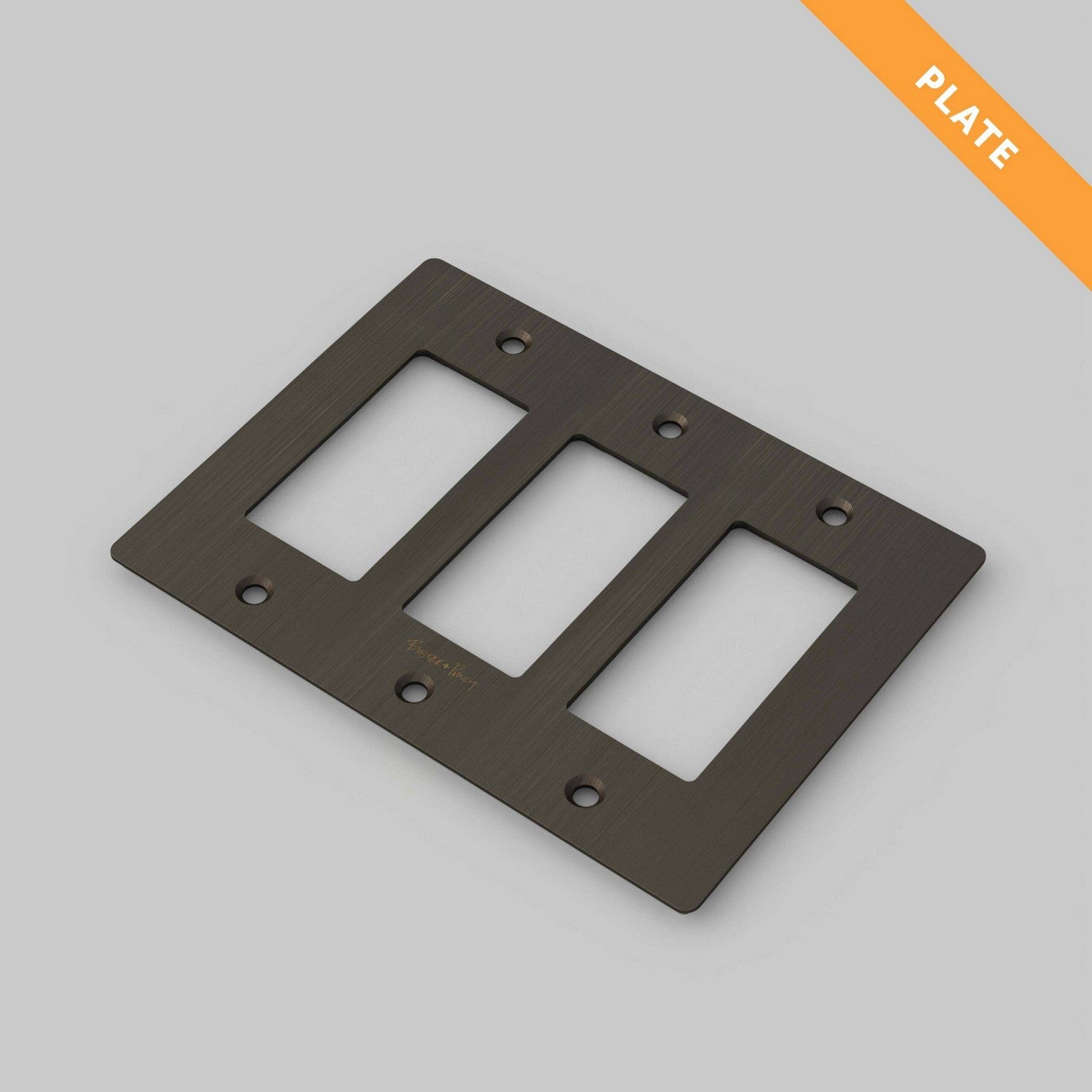 Buster + Punch - NPL-09301 - Wall Plate - Smoked Bronze
