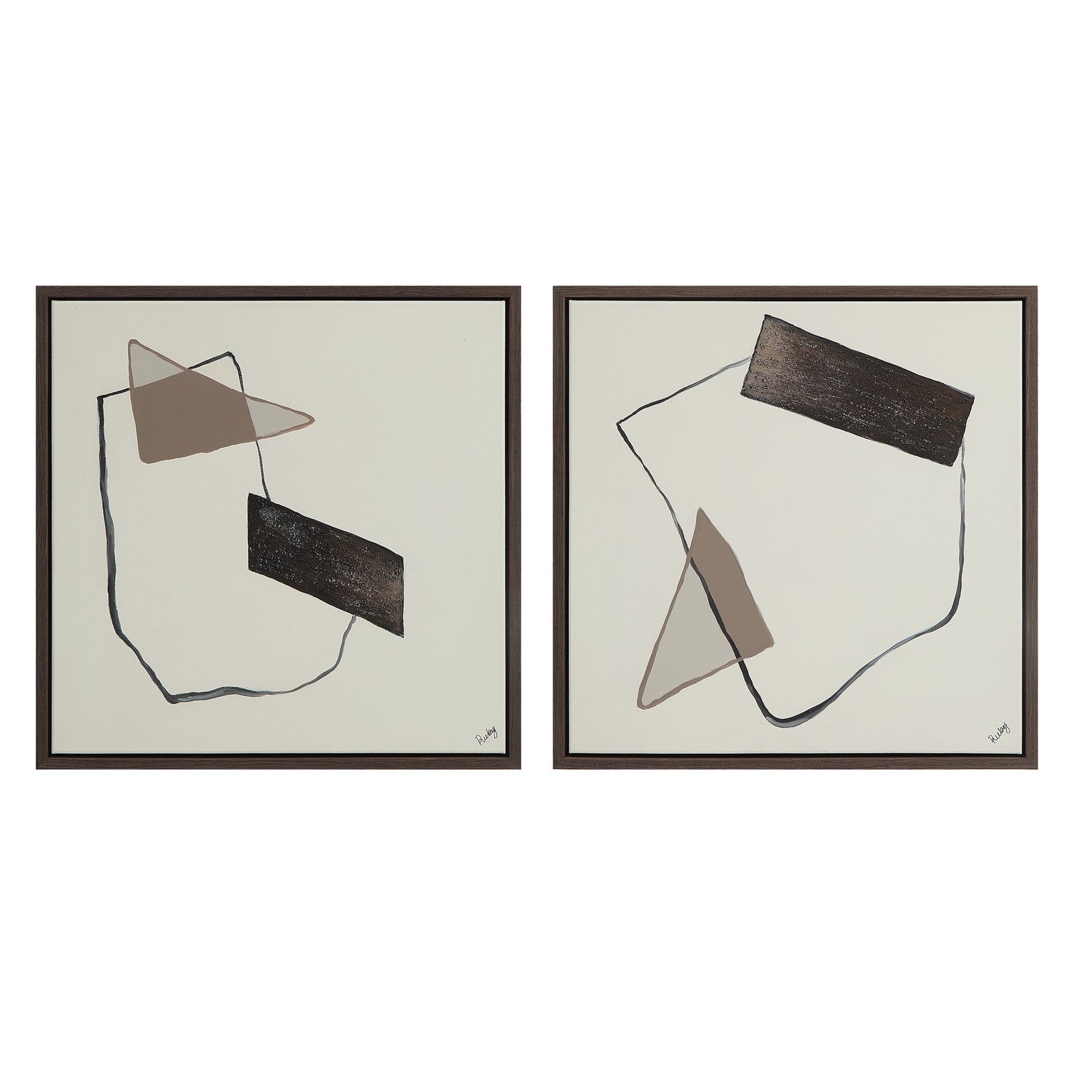 Renwil Canada - OL2142 - Canvas Art - Lacadie - Dark Brown