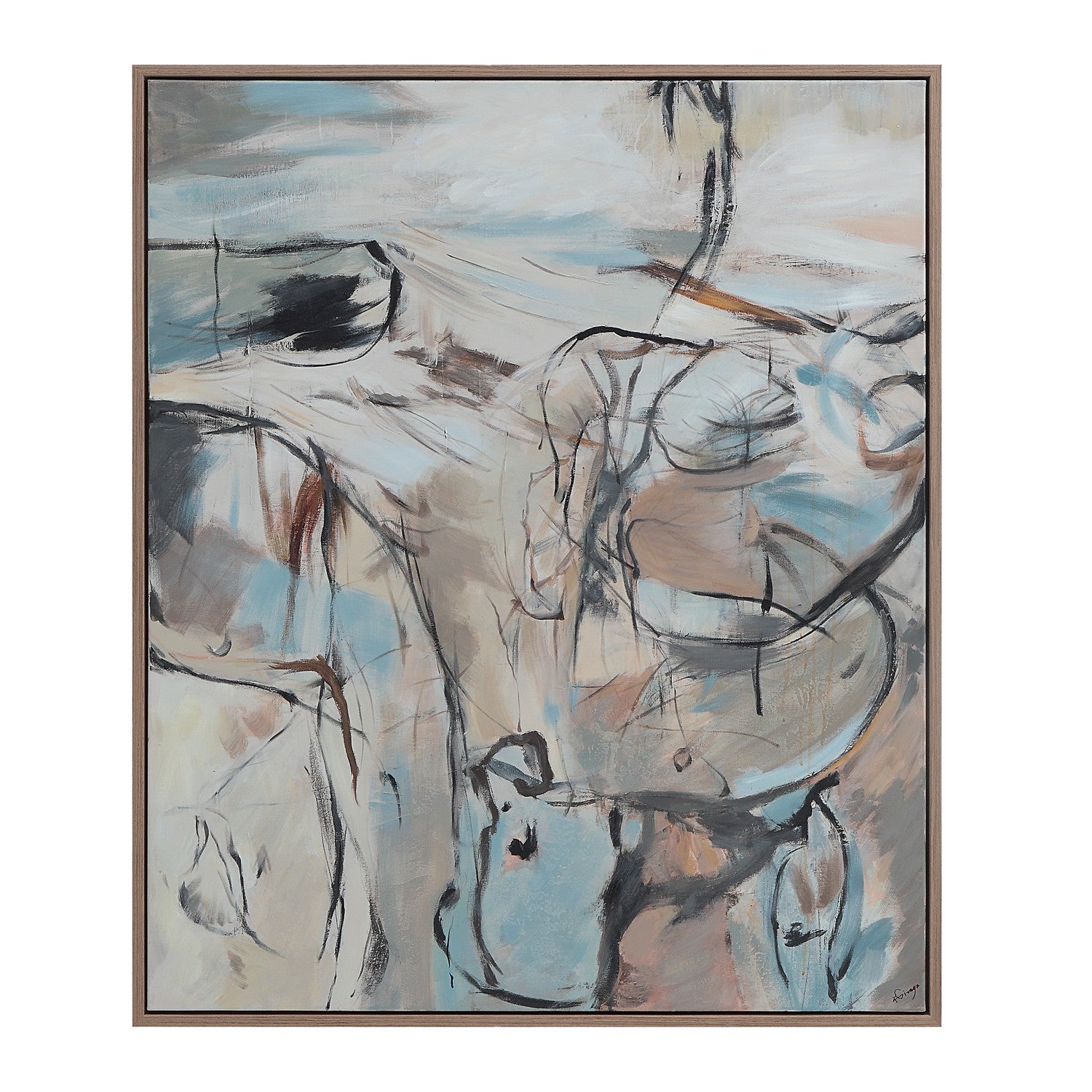 Renwil Canada - OL2144 - Canvas Art - Roseline - Walnut