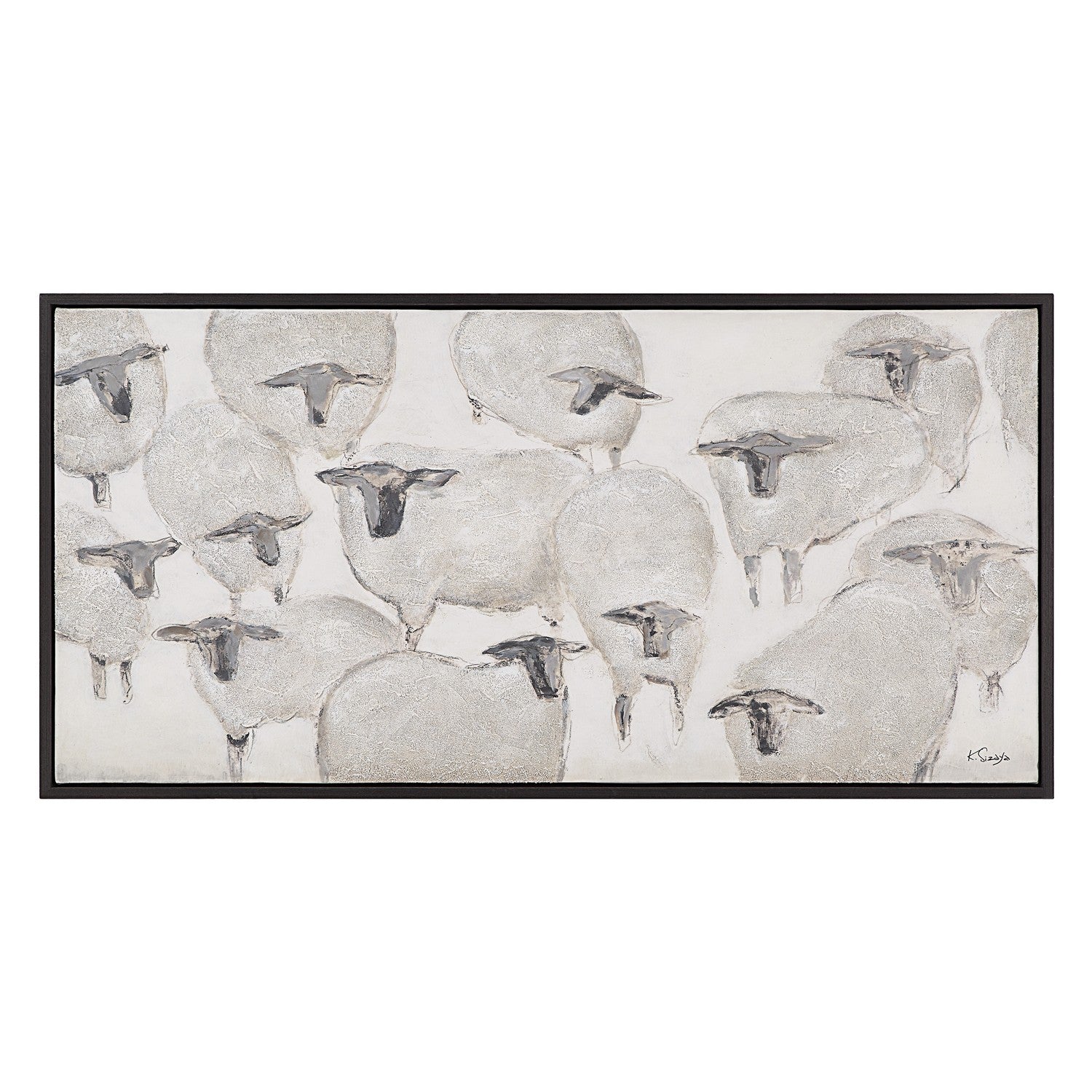 Renwil Canada - OL2162 - Canvas Art - Shah - Dark Grey