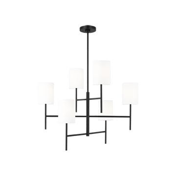 Visual Comfort Studio Canada - BC1006MBK - Six Light Chandelier - Key - Midnight Black