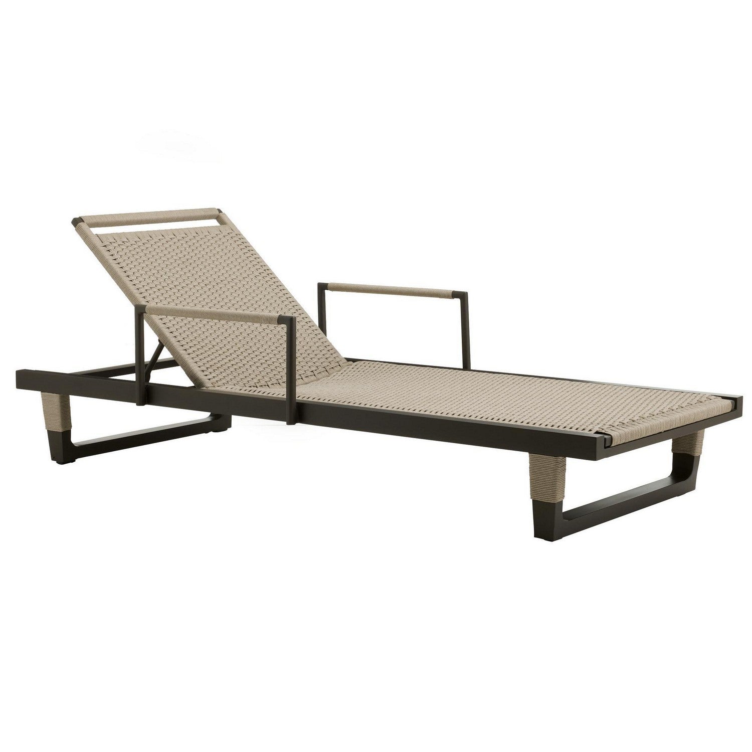 Arteriors - FTS03 - Chaise longue d'extérieur avec accoudoirs - Daytona - Buff