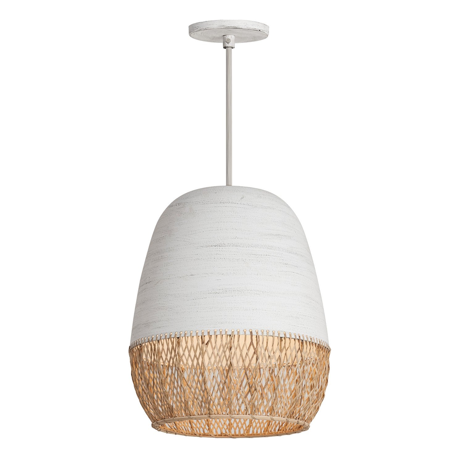 Maxim Lighting 14912NAIV Tamba Pendant in Ivory