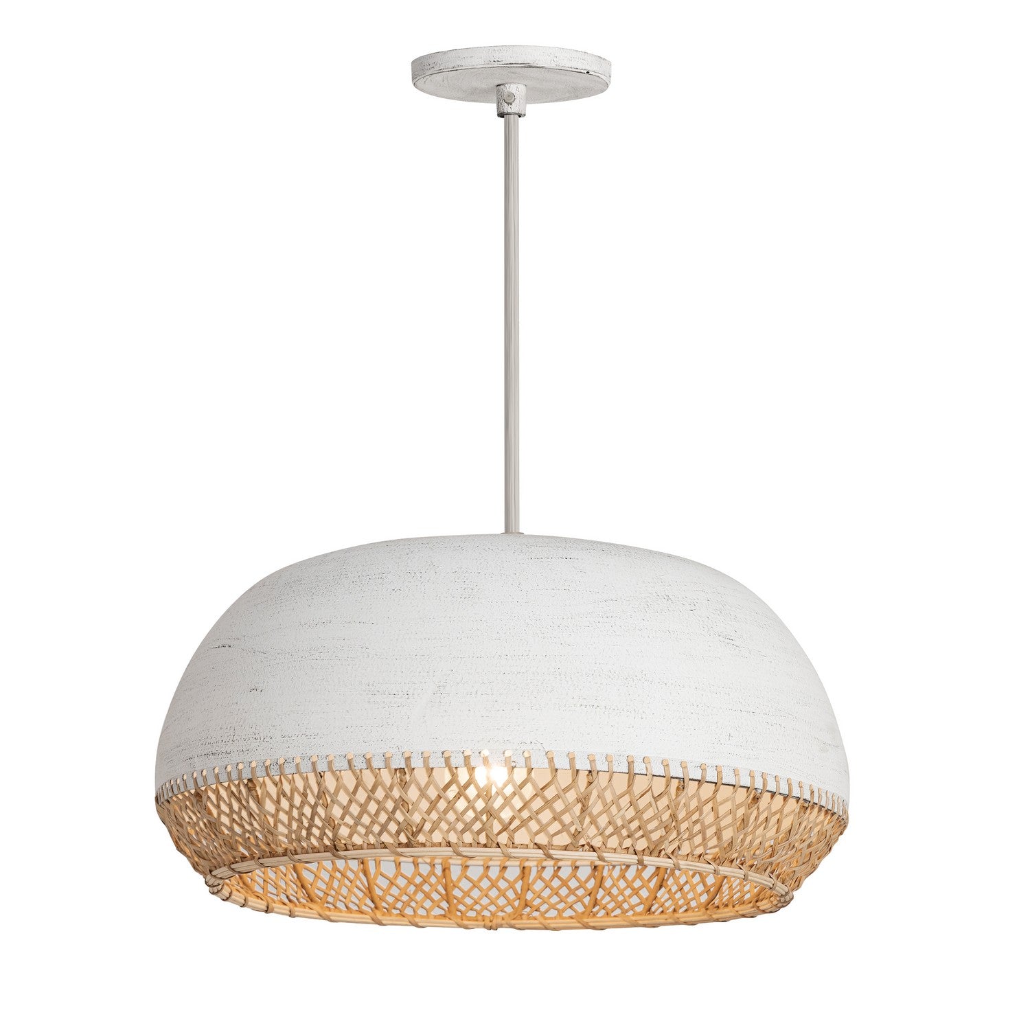 Maxim Lighting 14914NAIV Tamba Pendant in Ivory