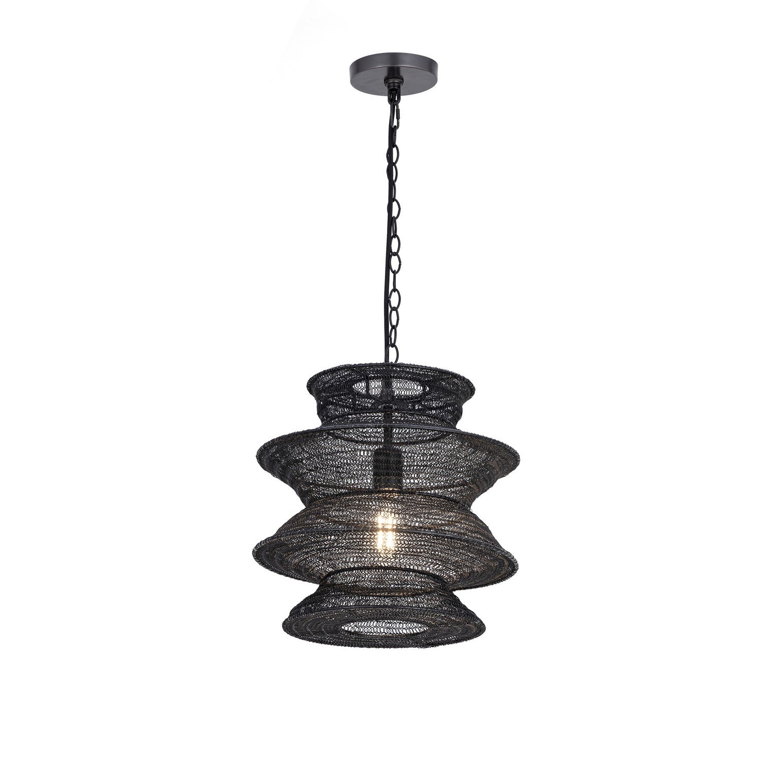 Éclairage Maxim 14930BK Krabi Suspension en noir