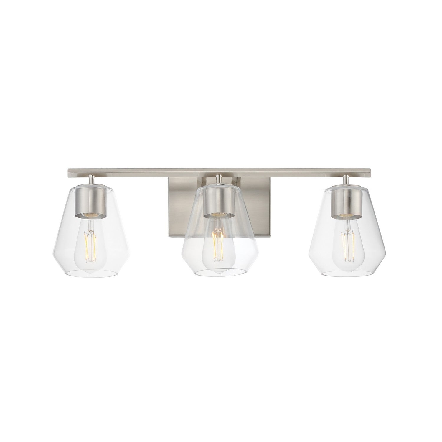 Maxim Lighting 21333CLSN Geode Bath Vanity in Satin Nickel