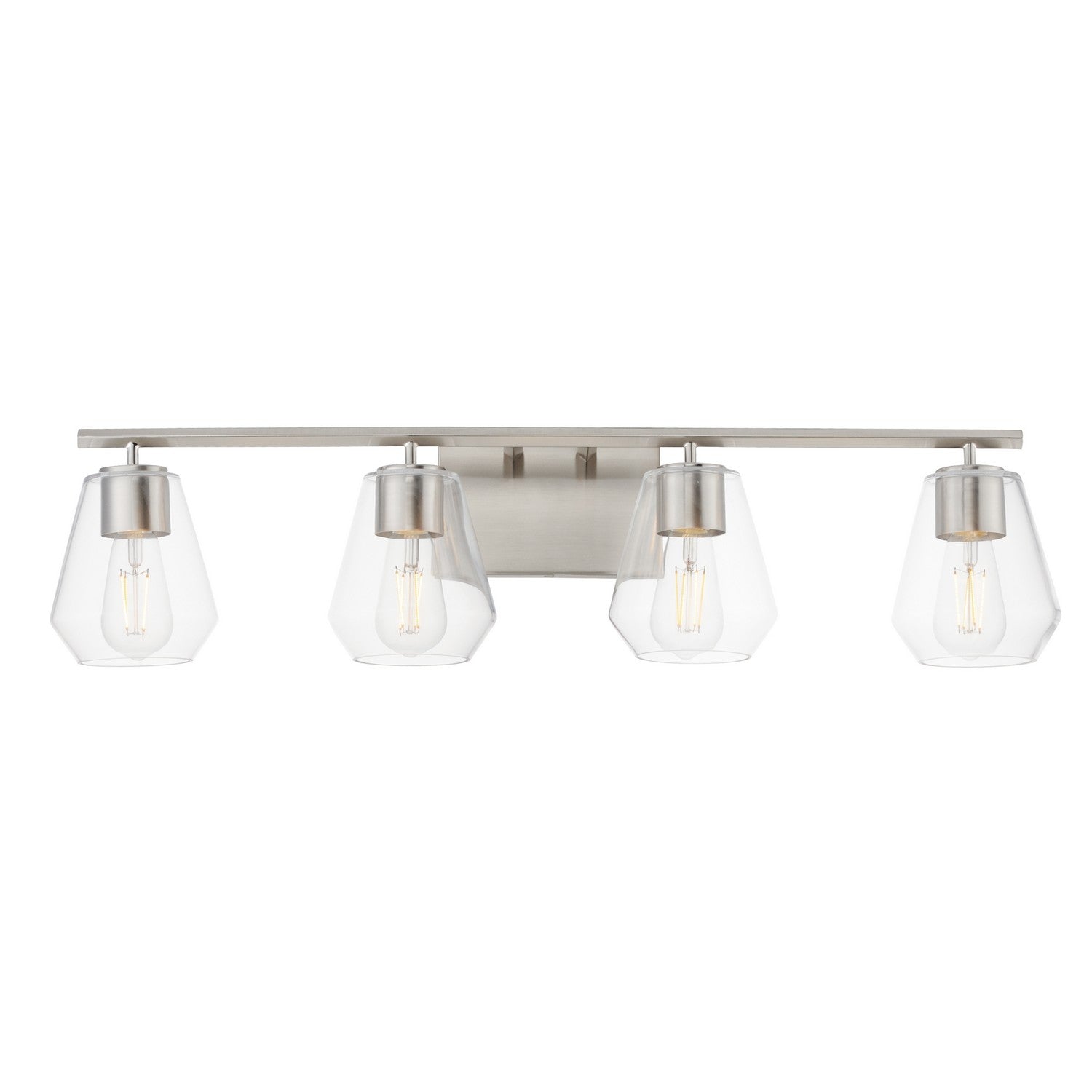 Maxim Lighting 21334CLSN Geode Bath Vanity in Satin Nickel