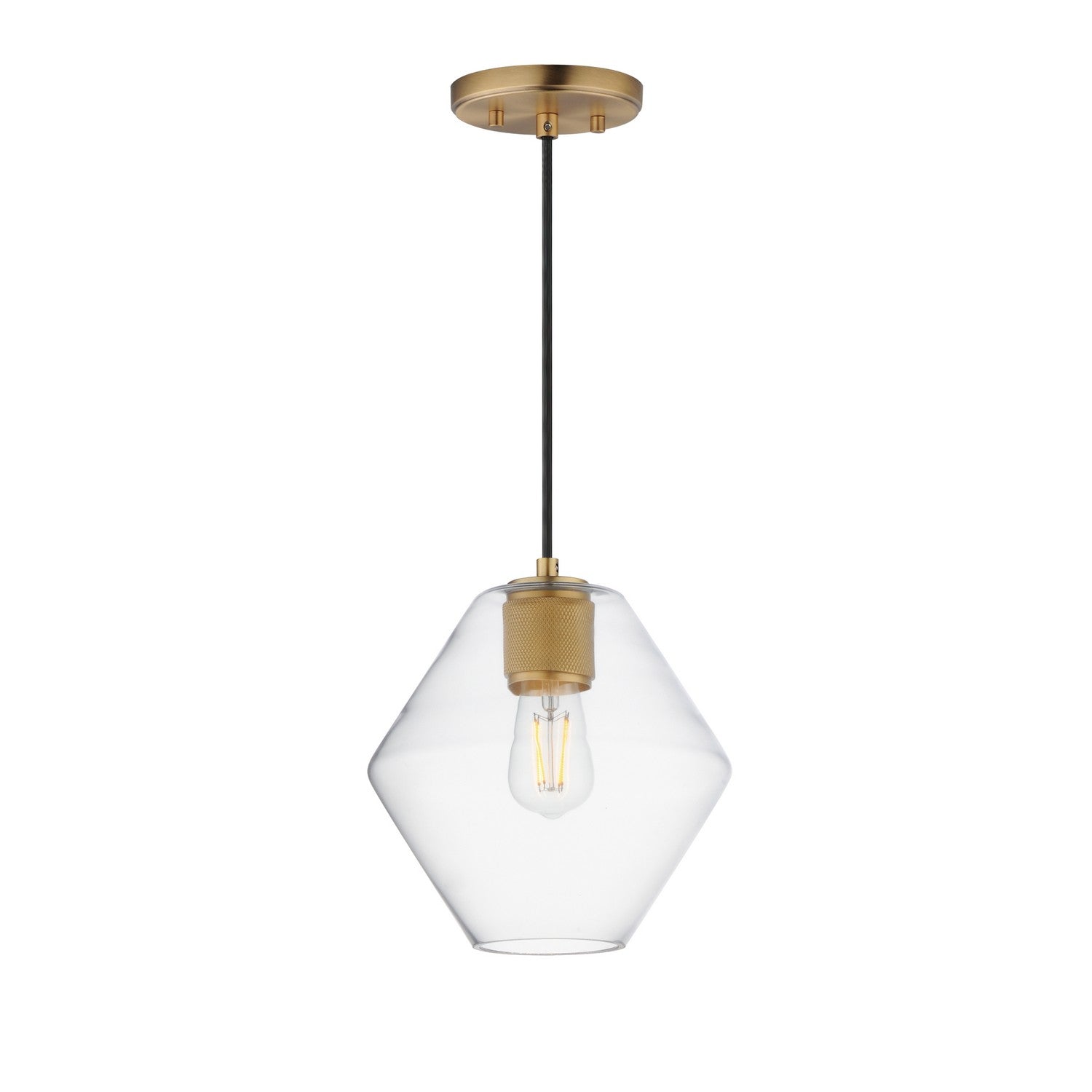Éclairage Maxim 21336CLNAB Géode Suspension en naturel Laiton vieilli