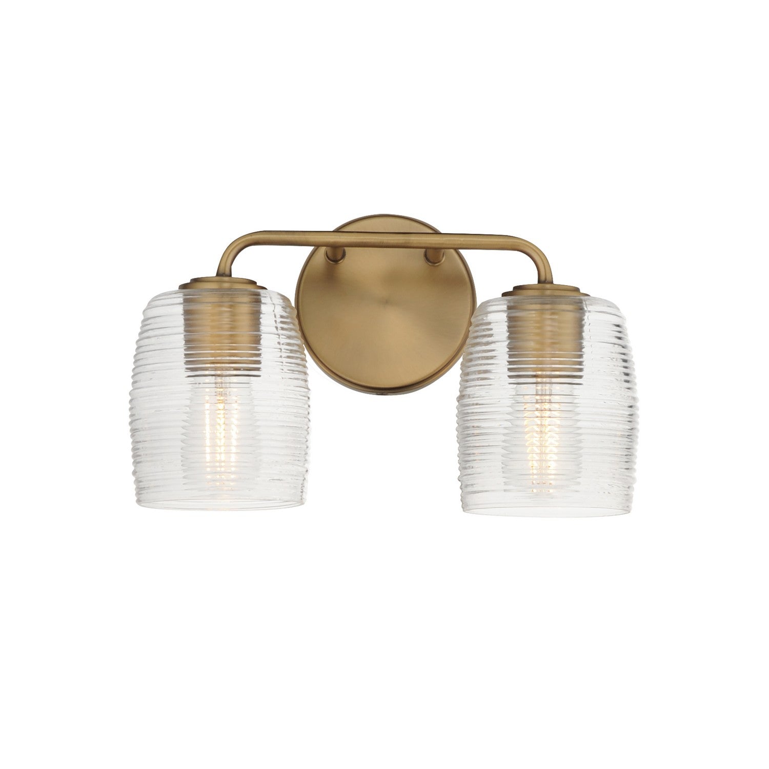 Maxim Lighting 21412CRNAB Honey Wide Wall Sconce in Natural Aged Brass
