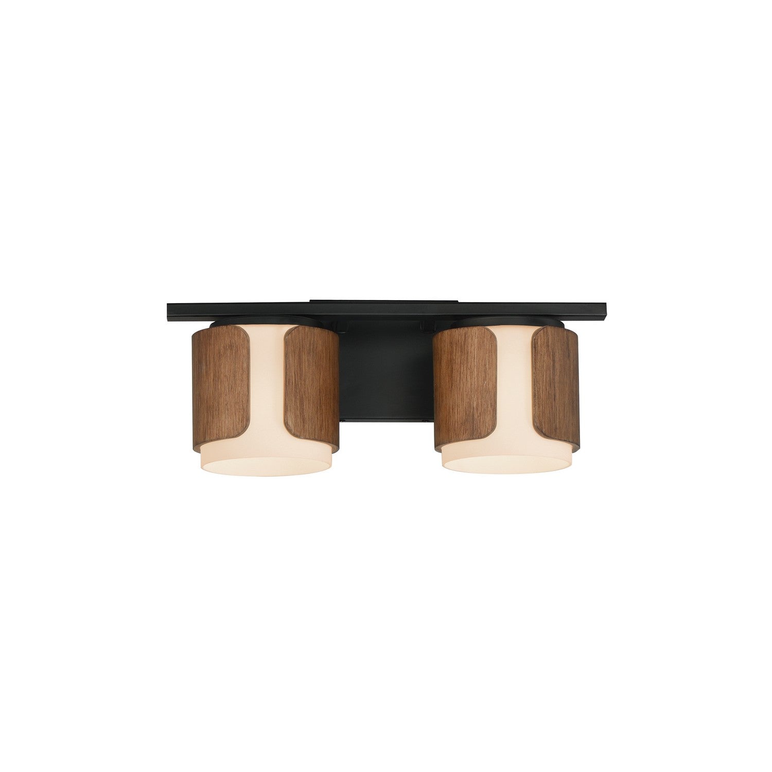 Maxim Lighting 21712SWWNBK Draughtsman Bath Vanity in Walnut / Black