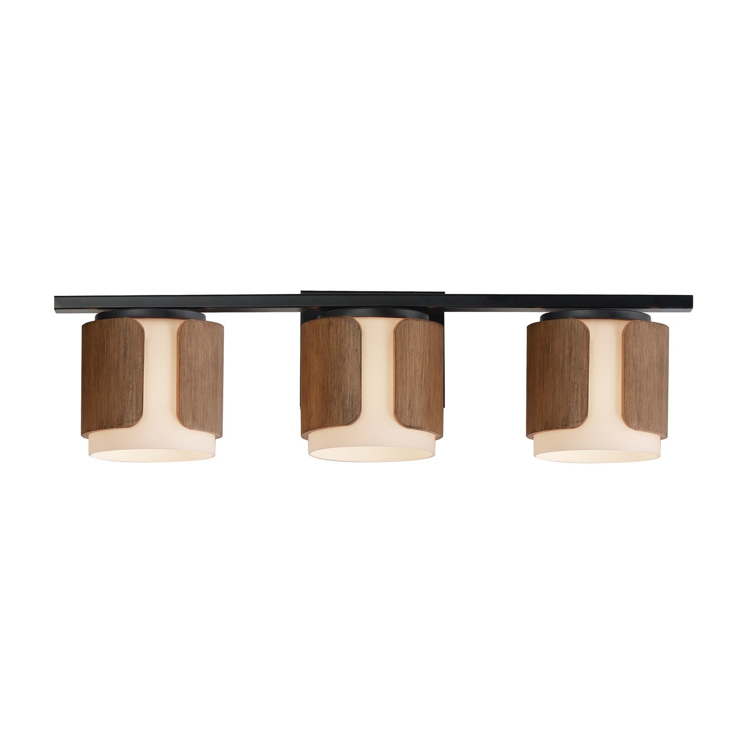 Maxim Lighting 21713SWWNBK Draughtsman Bath Vanity in Walnut / Black