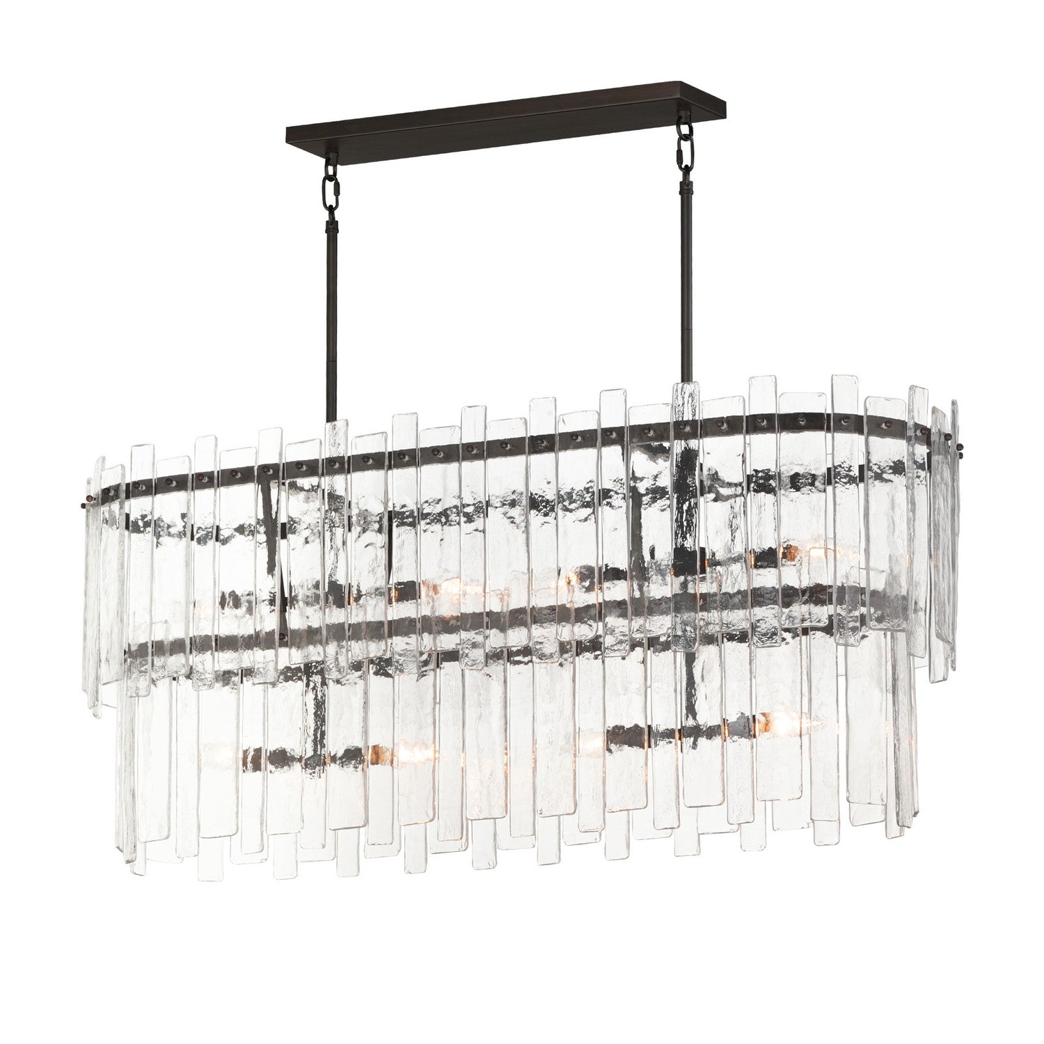 Maxim Lighting 21838AGDBZ Warren Linear Pendant in Dark Bronze