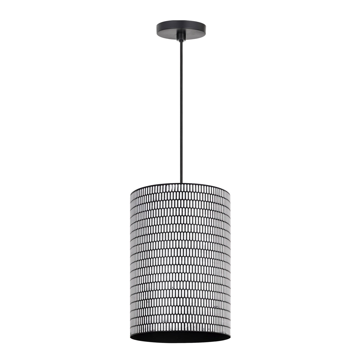 Éclairage Maxim 29123BKWT Shaka Suspension en noir et blanc