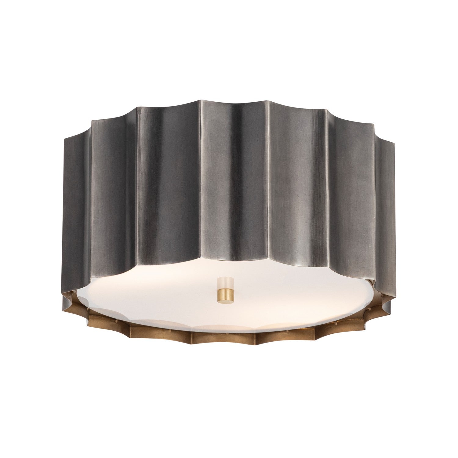 Maxim Lighting 39130GMGLD Allegra Flush Mount in Gunmetal / Gold