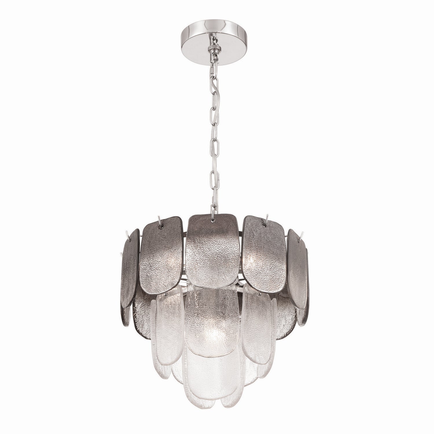 Artcraft Canada - AC12051CS - Five Light Pendant - Bianca - Polished Nickel, Crystalline Smoke