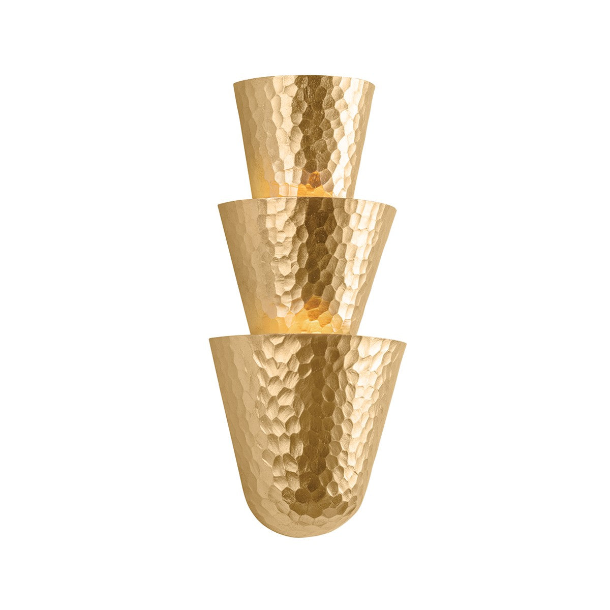 Corbett Lighting Canada - 508-03-VGL - Trois lampes Murale - Bucarest - Feuille d'or vintage
