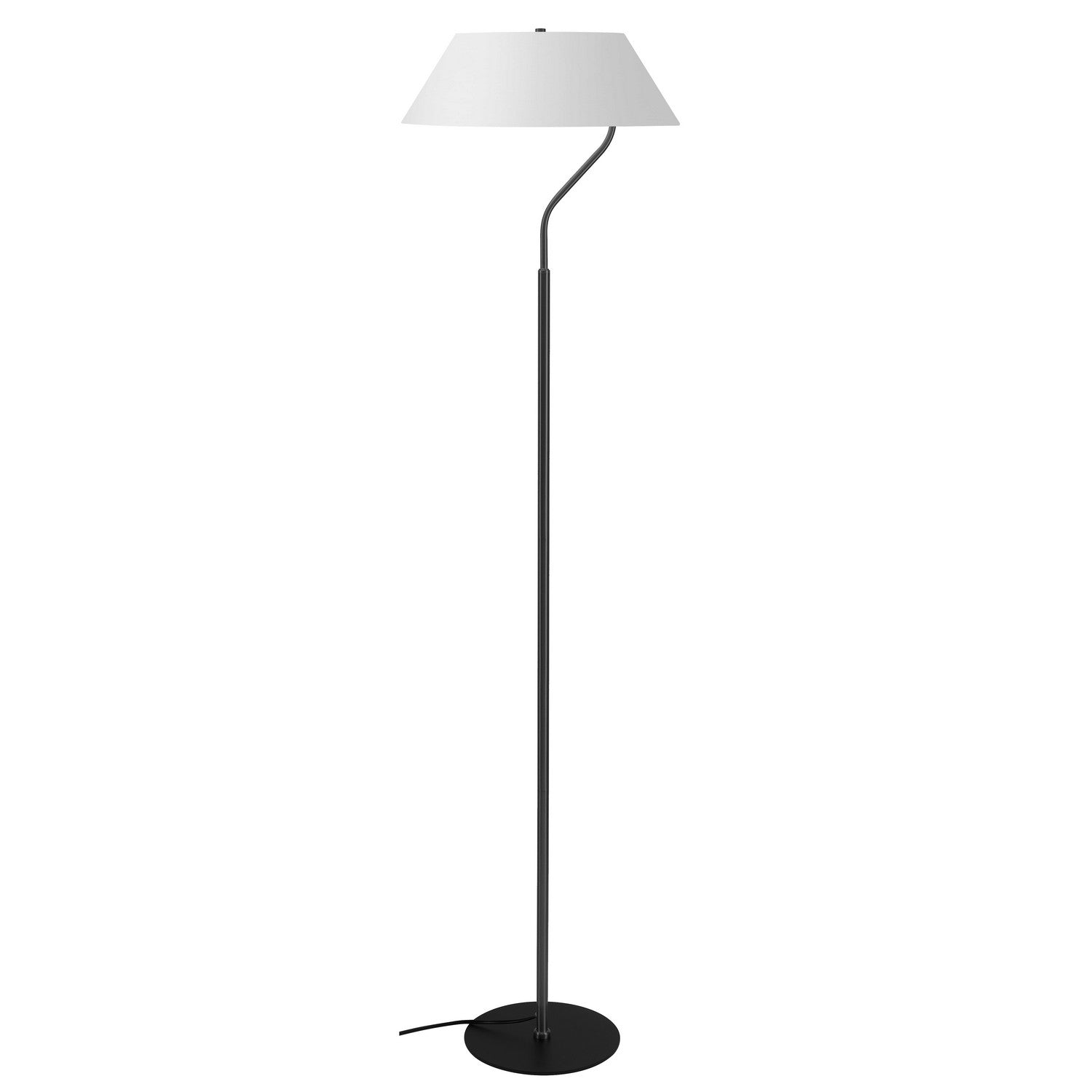 Dainolite Canada - GRD-641F-MB-WH - One Light Floor Lamp - Geraldine - Matte Black