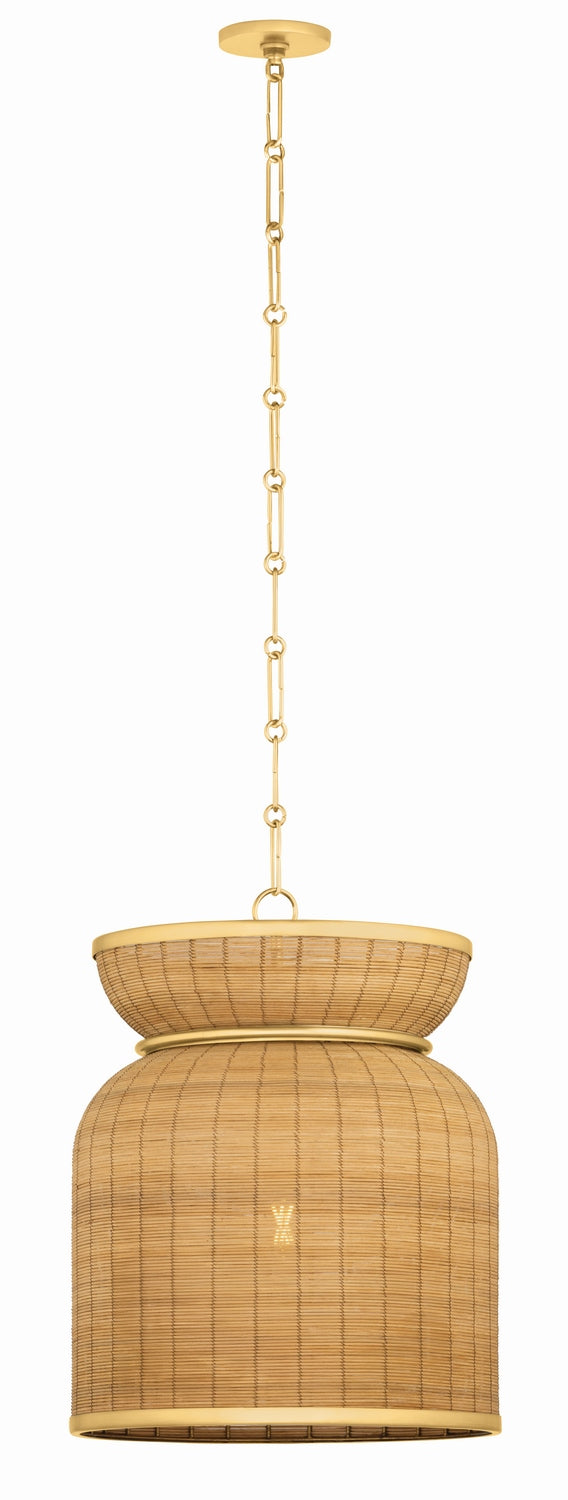 Vallée de l'Hudson, Canada - 9918-AGB - Une lumière Suspension - Parkchester - Laiton vieilli