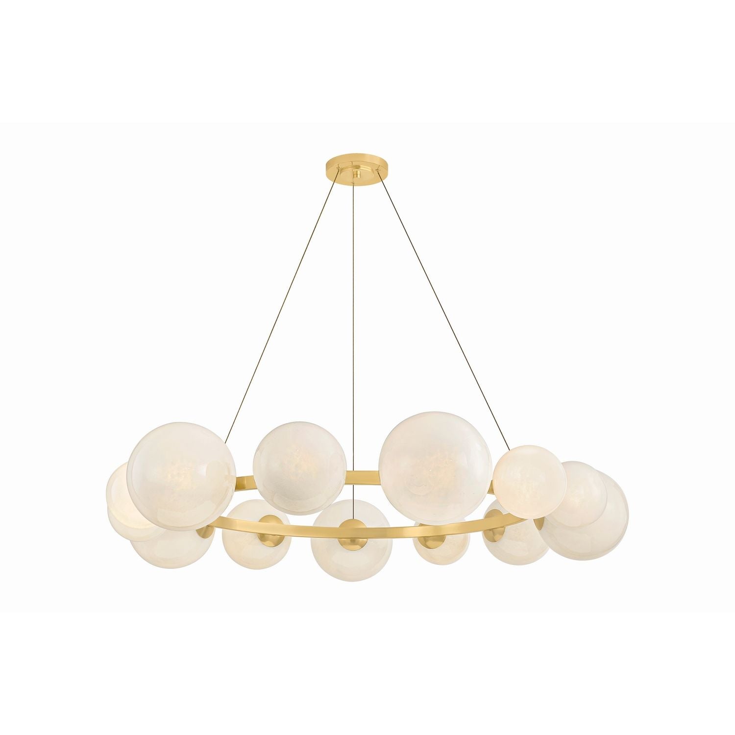 Hudson Valley Canada - 5555-AGB - 13 Light Chandelier - Pacama - Aged Brass