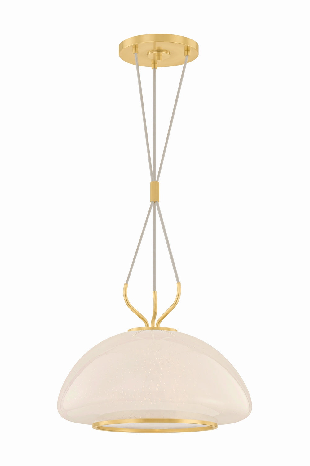 Vallée de l'Hudson, Canada - 5717-AGB - Une lumière Suspension - Baudette - Laiton vieilli