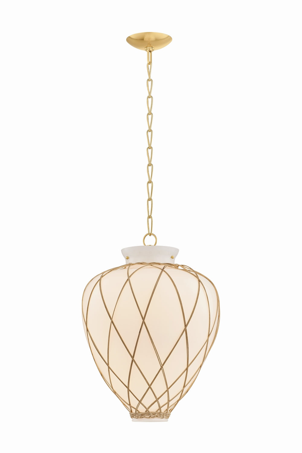 Vallée de l'Hudson, Canada - 9217-AGB - Une lumière Suspension - Apple Valley - Laiton vieilli
