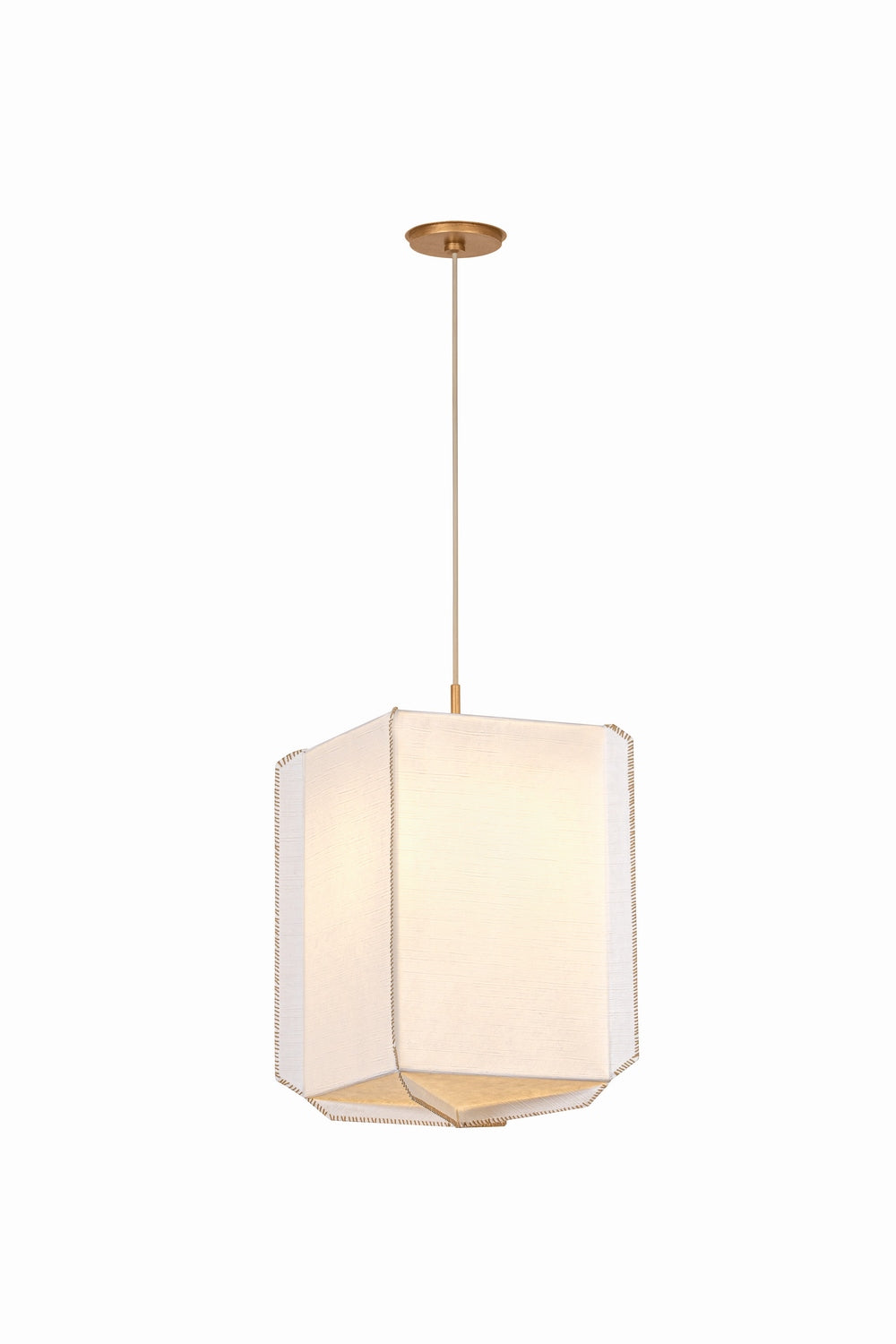 Vallée de l'Hudson Canada - AH4431-PGL - Une lampe Suspension - Louise - Patine Feuille d'or