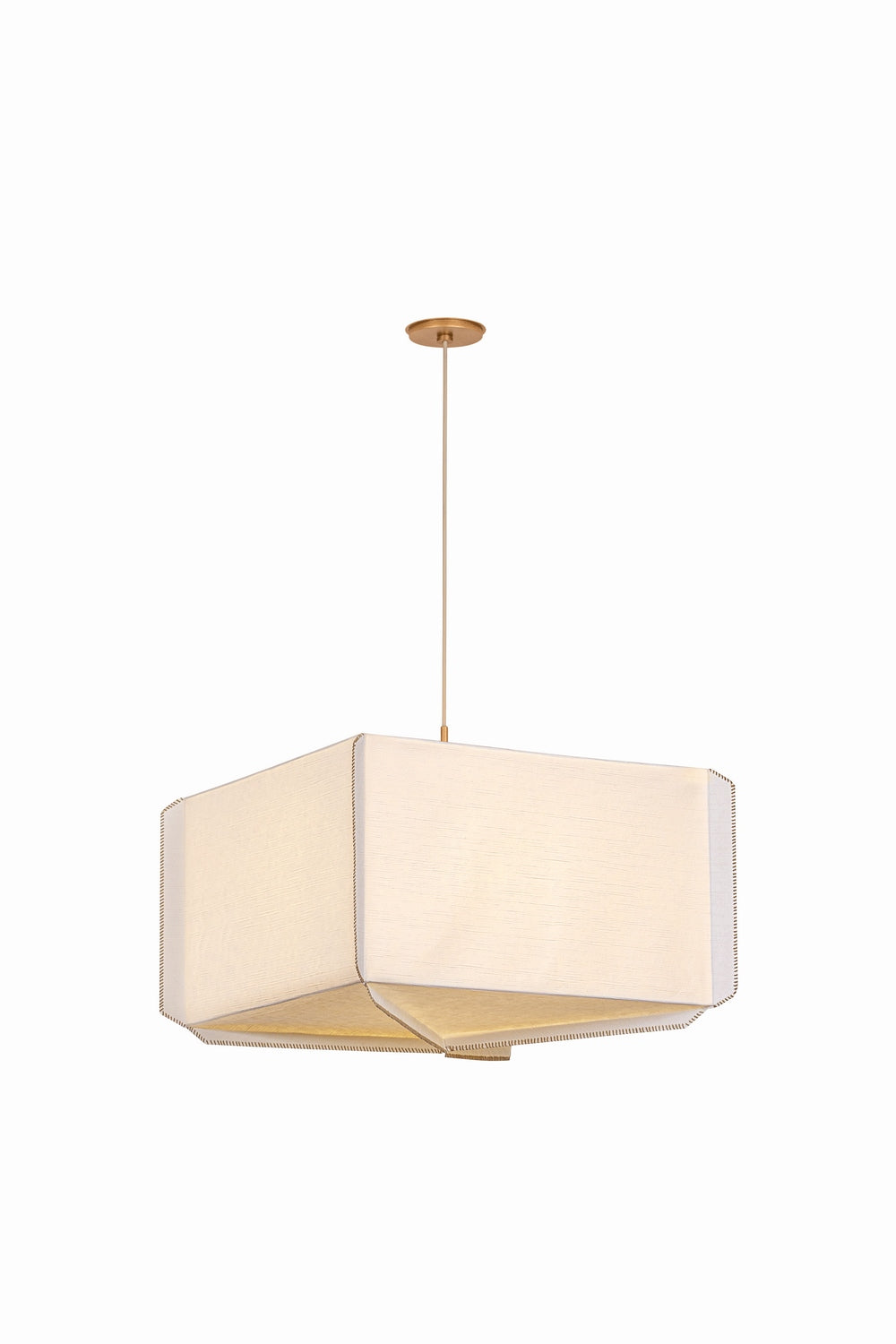 Vallée de l'Hudson, Canada - AH4433-PGL - Trois lumières Suspension - Louise - Patine Feuille d'or