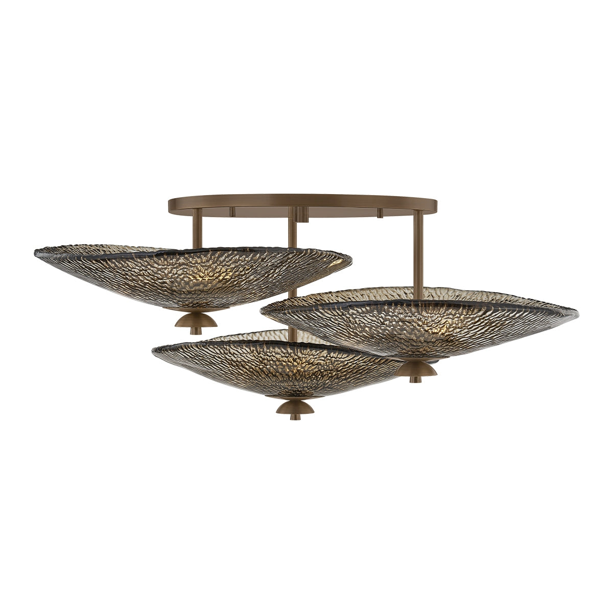 Corbett Lighting Canada - 559-36-OWB - Semi-remorque à neuf lumières Plafonnier - Alba - Cuivres du Vieux Monde