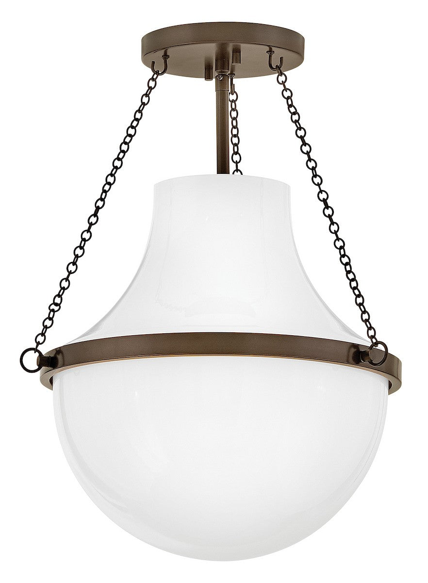 Hinkley Canada - 46891HZ - LED Semi-Plafonnier - Collins - Bronze Héritage