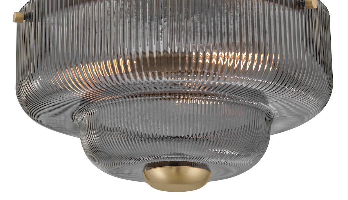 Hinkley Canada - 48571LCB-SM - LED Semi-Flush Mount - Adella - Lacquered Brass