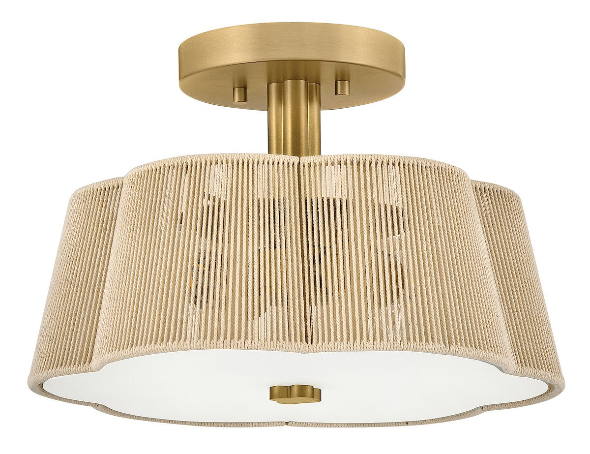 Hinkley Canada - 48581LCB - LED Semi-Plafonnier - Sasha - Laiton laqué