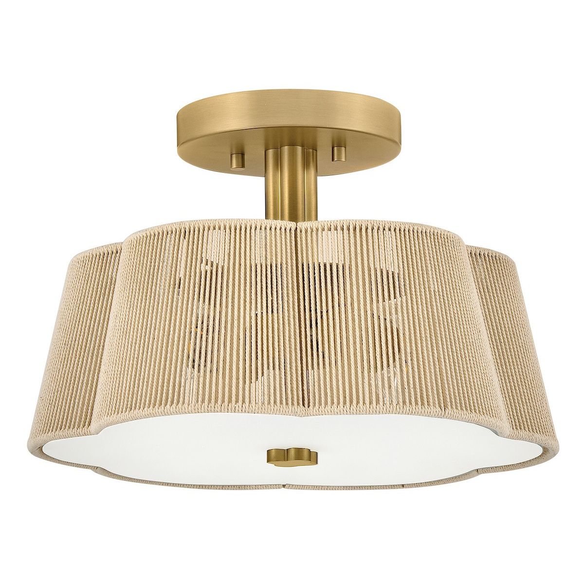 Hinkley Canada - 48581LCB - LED Semi-Plafonnier - Sasha - Laiton laqué