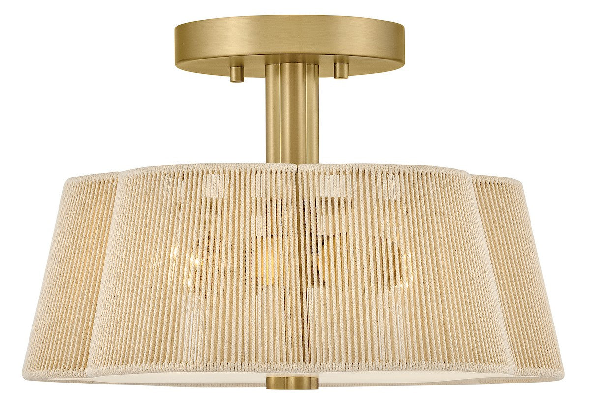 Hinkley Canada - 48581LCB - LED Semi-Plafonnier - Sasha - Laiton laqué