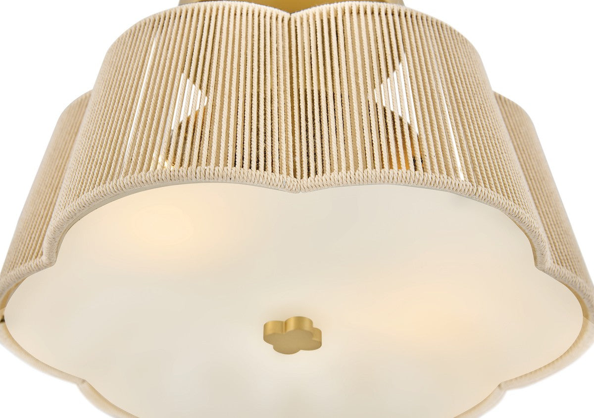 Hinkley Canada - 48581LCB - LED Semi-Plafonnier - Sasha - Laiton laqué
