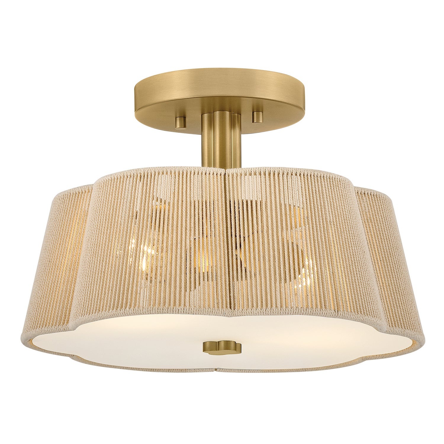 Hinkley Canada - 48581LCB - LED Semi-Plafonnier - Sasha - Laiton laqué