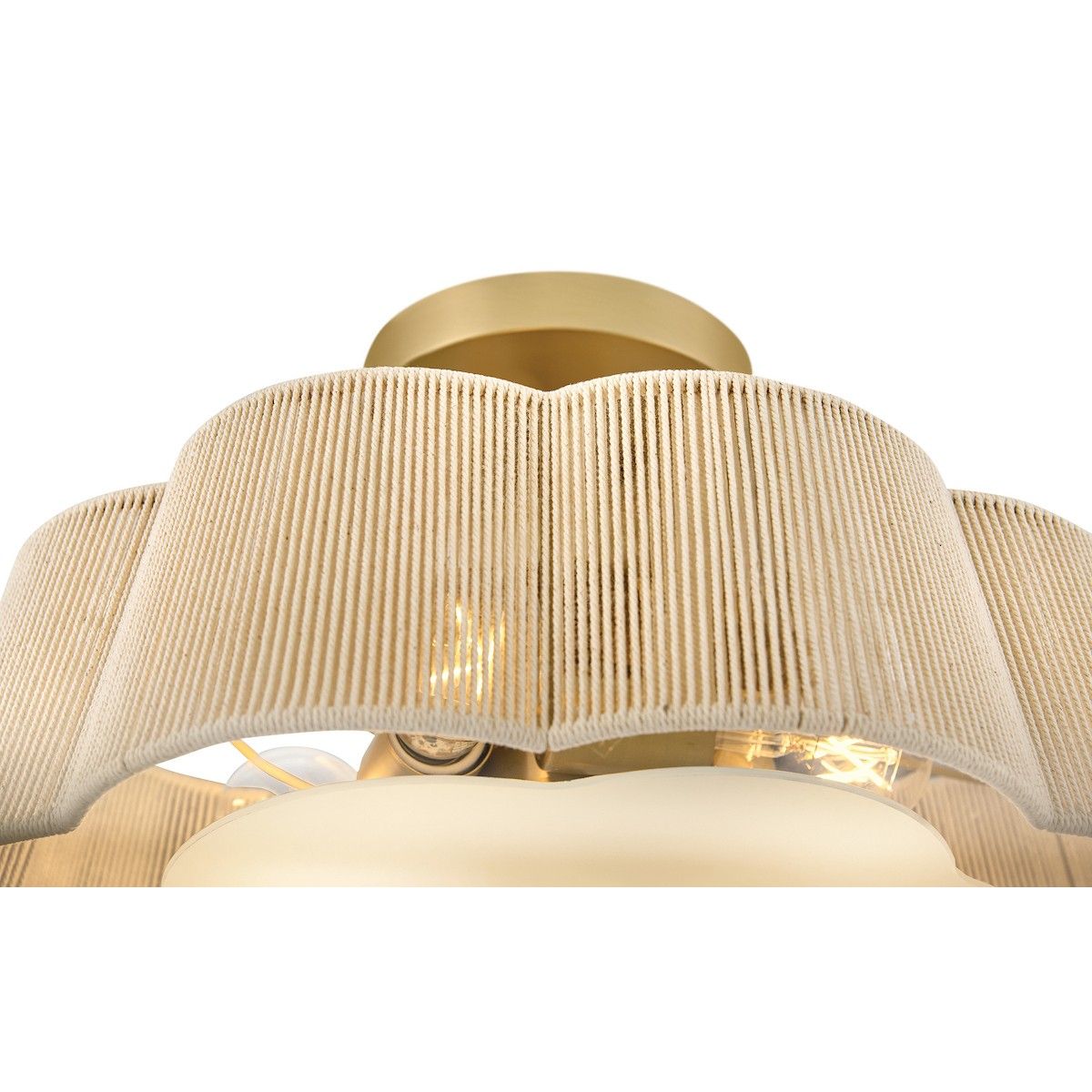 Hinkley Canada - 48583LCB - LED Semi-Plafonnier - Sasha - Laiton laqué